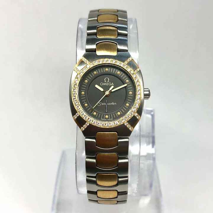  Omega Seamaster POLARIS 2 Tone 23mm ~0.5TCW Diamonds Watch </h1> 