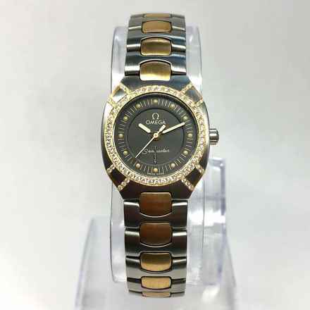  Omega Seamaster POLARIS 2 Tone 23mm ~0.5TCW Diamonds Watch </h1> 