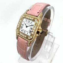 Thumbnail von Cartier Santos Galbée 24mm 18K Yellow Gold 1.06TCW DIAMOND Watch </h1>