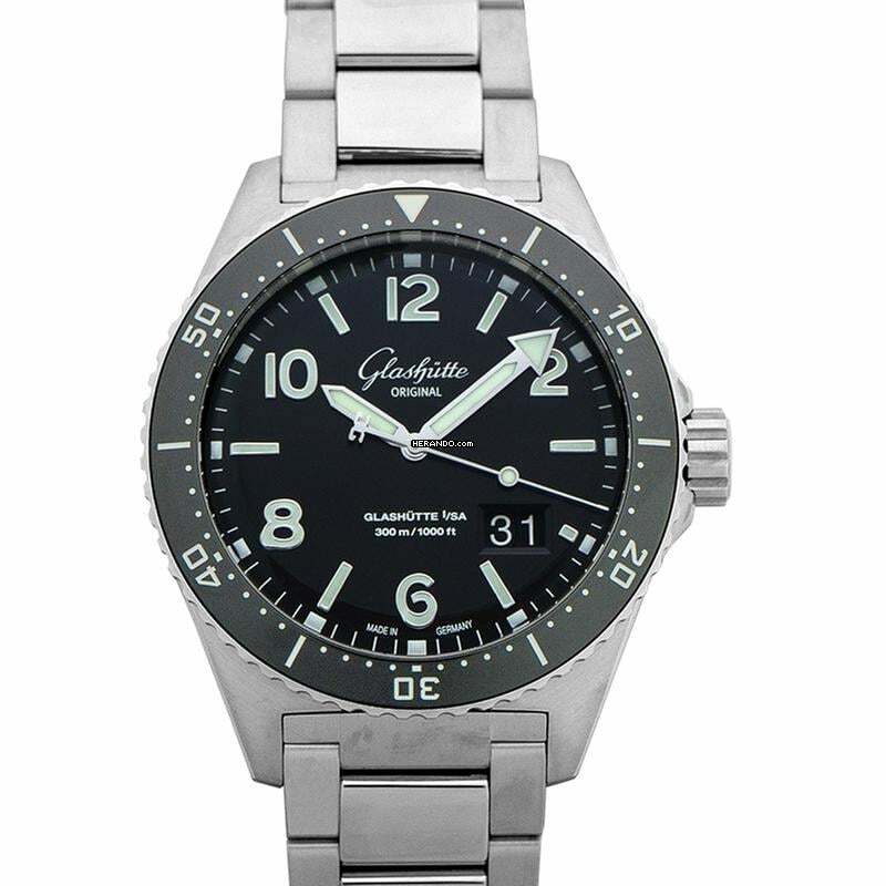 Glashütte Original 1-36-13-01-80-70 - Automatic Black Dial Stainless Steel Men's Watch </h1>