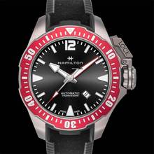 Thumbnail von Hamilton Khaki Navy Frogman H77805335 - Khaki Navy Automatic Black Dial Titanium Men's Watch </h1>