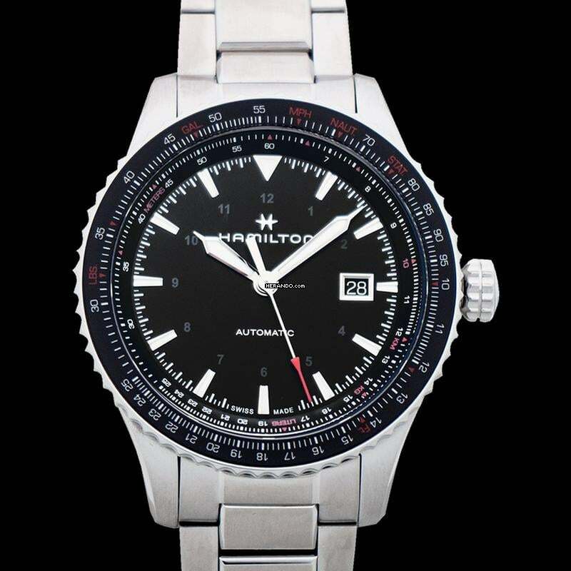 Hamilton Khaki Aviation H76615130 - Khaki Aviation Automatic Black Dial Stainless Steel Men's Watch </h1>