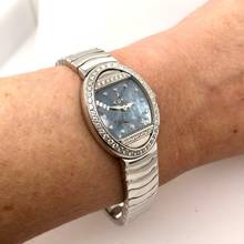 Thumbnail von Ebel SATYA Quartz 22mm 18K White Gold Watch FACTORY Diamonds </h1>
