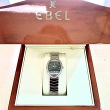 Thumbnail von Ebel SATYA Quartz 22mm 18K White Gold Watch FACTORY Diamonds </h1>