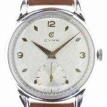 Thumbnail von Cyma Gents oversized Wristwatch with stepped Lugs </h1>
