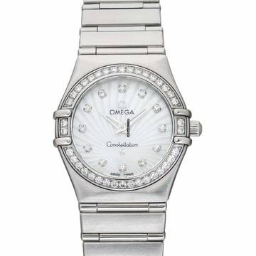  Omega Constellation Ladies 111.15.23.60.55.001 - Constellation Quartz White Dial Stainless Steel Ladies Watch </h1> 