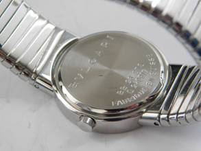 Thumbnail von Bulgari Bulgari Tubogas Lady mit Diamanten Saphirglas Edelstahl Damenuhr mit Stahlband 26 mm </h1>