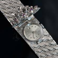 Thumbnail von SARCAR GENEVE Lady Jewel watch white gold 18KT with real rubies and diamond's Full Set </h1>
