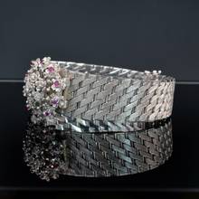 Thumbnail von SARCAR GENEVE Lady Jewel watch white gold 18KT with real rubies and diamond's Full Set </h1>