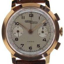 Thumbnail von Nicolet Gents Wristwatch Chronograph Charles Nicolet Tramelan </h1>
