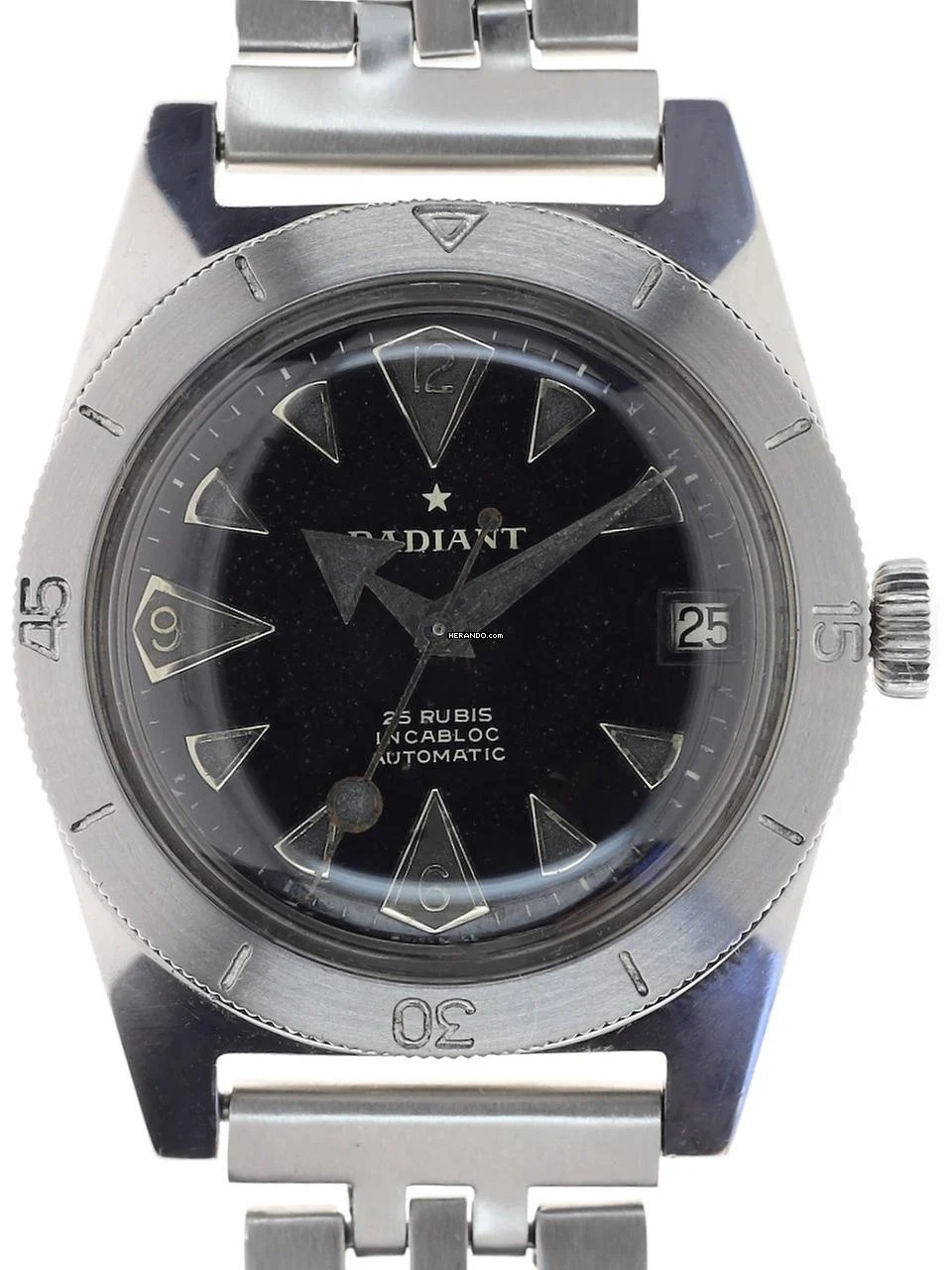 Radiant Gents Automatic Divers Wristwatch 25 Jewels Incabloc </h1>