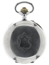 Thumbnail von Swiss Mans open face Chronograph Pocketwatch Deposé </h1>