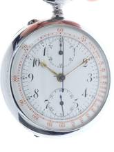 Thumbnail von Swiss Mans open face Chronograph Pocketwatch </h1>