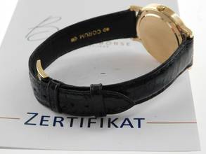 Thumbnail von Corum Romvlvs 18 Karat Gelbgold Romulus Automatik Herrenuhr 35 mm im Best Zustand mit Box und Zubehör </h1>