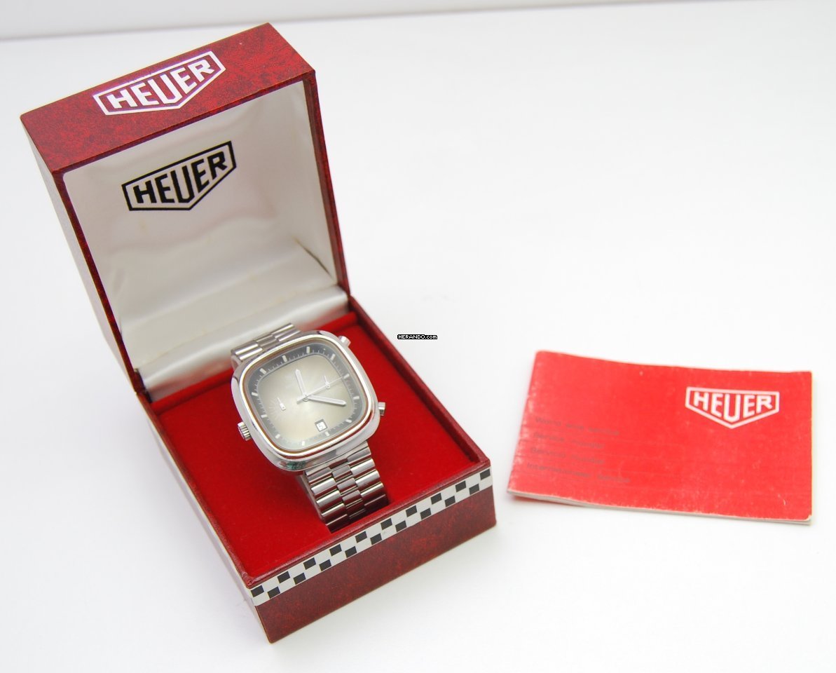 Heuer Silverstone Vintage Chronograph aus 1970er Box & Papiere
