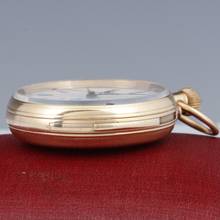 Thumbnail von Nicole Nielsen - Hergestellt für Howell James & Co London Schleppzeiger Chronograph Minuten Repetition 1884 Chronometer Guillaume Unruhe 18k gold </h1>