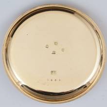 Thumbnail von Nicole Nielsen - Hergestellt für Howell James & Co London Schleppzeiger Chronograph Minuten Repetition 1884 Chronometer Guillaume Unruhe 18k gold </h1>