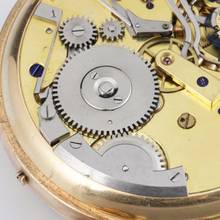 Thumbnail von Nicole Nielsen - Hergestellt für Howell James & Co London Schleppzeiger Chronograph Minuten Repetition 1884 Chronometer Guillaume Unruhe 18k gold </h1>