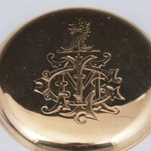 Thumbnail von Nicole Nielsen - Hergestellt für Howell James & Co London Schleppzeiger Chronograph Minuten Repetition 1884 Chronometer Guillaume Unruhe 18k gold </h1>