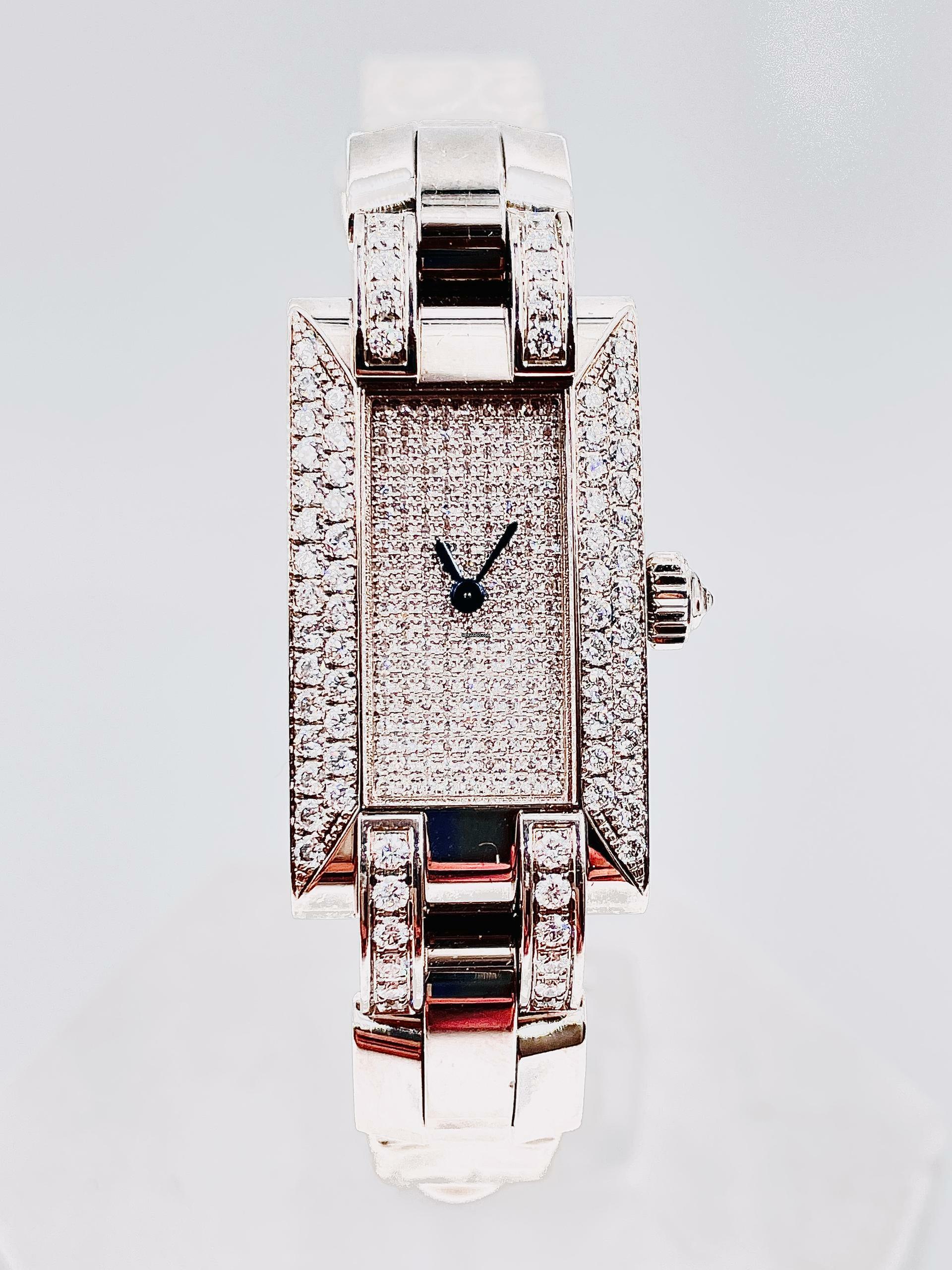  Jaeger-LeCoultre Whitegold 18kt. Diamond Setting top conditi Ideale 