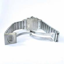 Thumbnail von Cartier Santos Galbée 29mm Quartz Steel 0.95TCW Diamond Watch </h1>