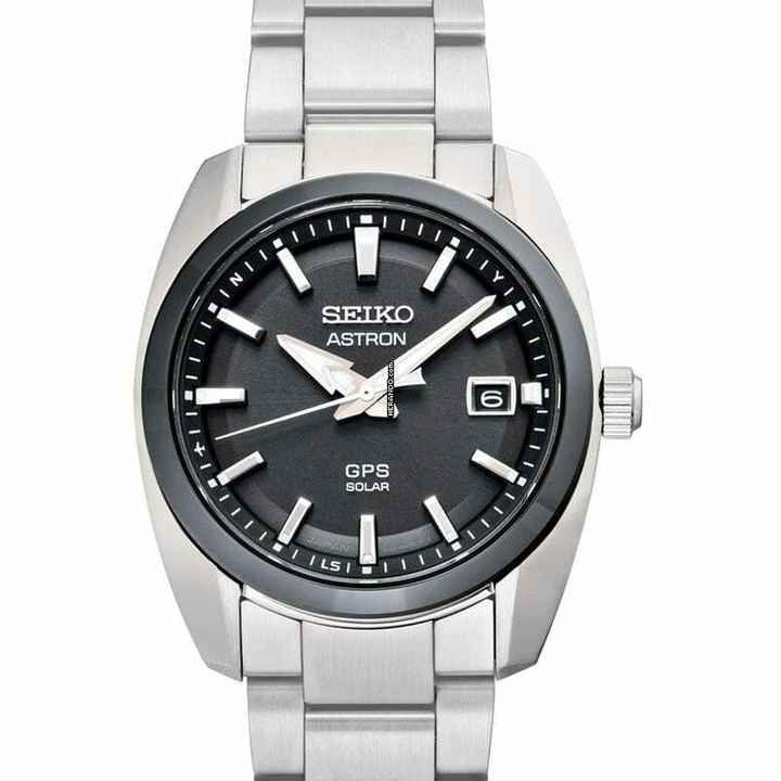  Seiko Astron SBXD005 - Astron Eco-Drive Black Dial Stainless Steel Men's Watch </h1> 