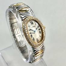 Thumbnail von Cartier Baignoire 18K Gold & Steel 1.7TCW Diamond Watch </h1>