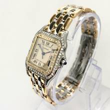 Thumbnail von Cartier Panthère Quartz 27mm 3 Row Gold 1.25TCW DIAMOND Watch </h1>