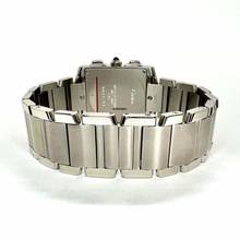 Thumbnail von Cartier Tank Française Chronograph Quartz 28mm Steel ~1TCW DIAMOND Watch </h1>