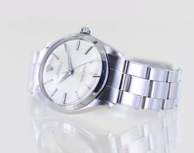 Thumbnail von Rolex Oyster Perpetual 34 Vintage Oysterband Chronometer Tritium 1965 Papiere rar </h1>