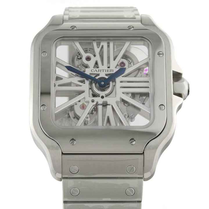  Cartier Santos De Cartier Skeleton Ref.WHSA0015 unworn </h1> 