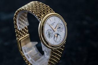 Thumbnail von Patek Philippe Perpetual Calendar Reference 3945J | 18k Yellowgold | 3940 with Gold Bracelet