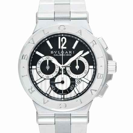  Bulgari Diagono 101880 - Diagono Automatic Black Dial Stainless Steel Men's Watch </h1> 