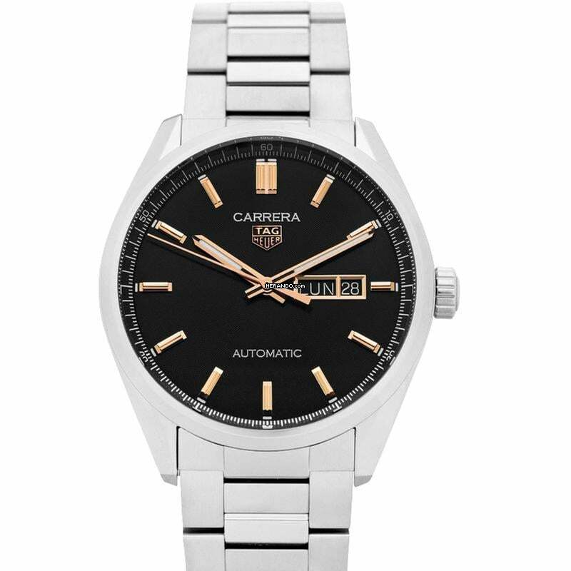 TAG Heuer Carrera WBN2013.BA0640 - Carrera Automatic Black Dial Stainless Steel Men's Watch </h1>
