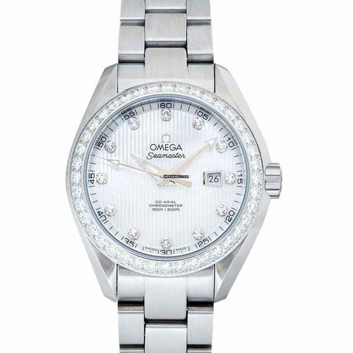 Omega Seamaster Aqua Terra 231.15.34.20.55.001 - Seamaster Automatic White Dial Stainless Steel Ladies Watch </h1> 