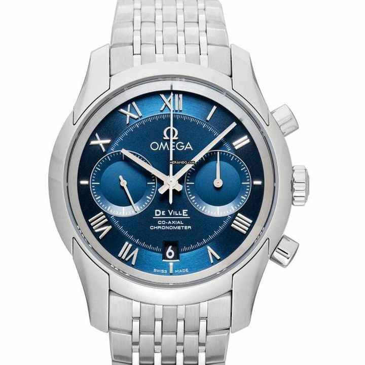  Omega De Ville Co-Axial 431.10.42.51.03.001 - De Ville Automatic Blue Dial Stainless Steel Men's Watch </h1> 