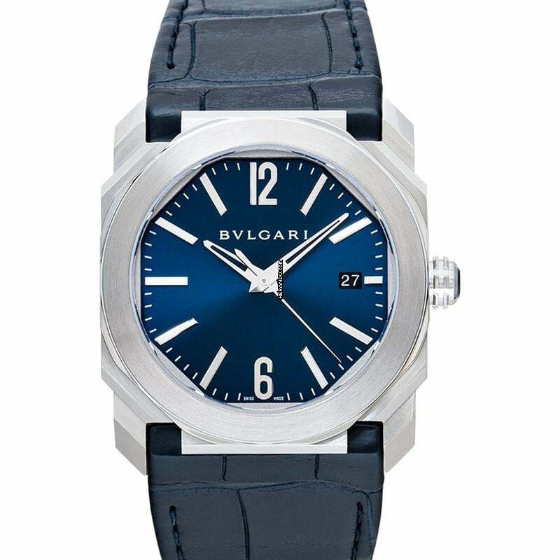  Bulgari Octo 102429 - Octo Automatic Blue Dial Stainless Steel Men's Watch </h1> 