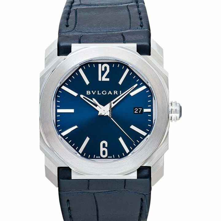  Bulgari Octo 102429 - Octo Automatic Blue Dial Stainless Steel Men's Watch </h1> 