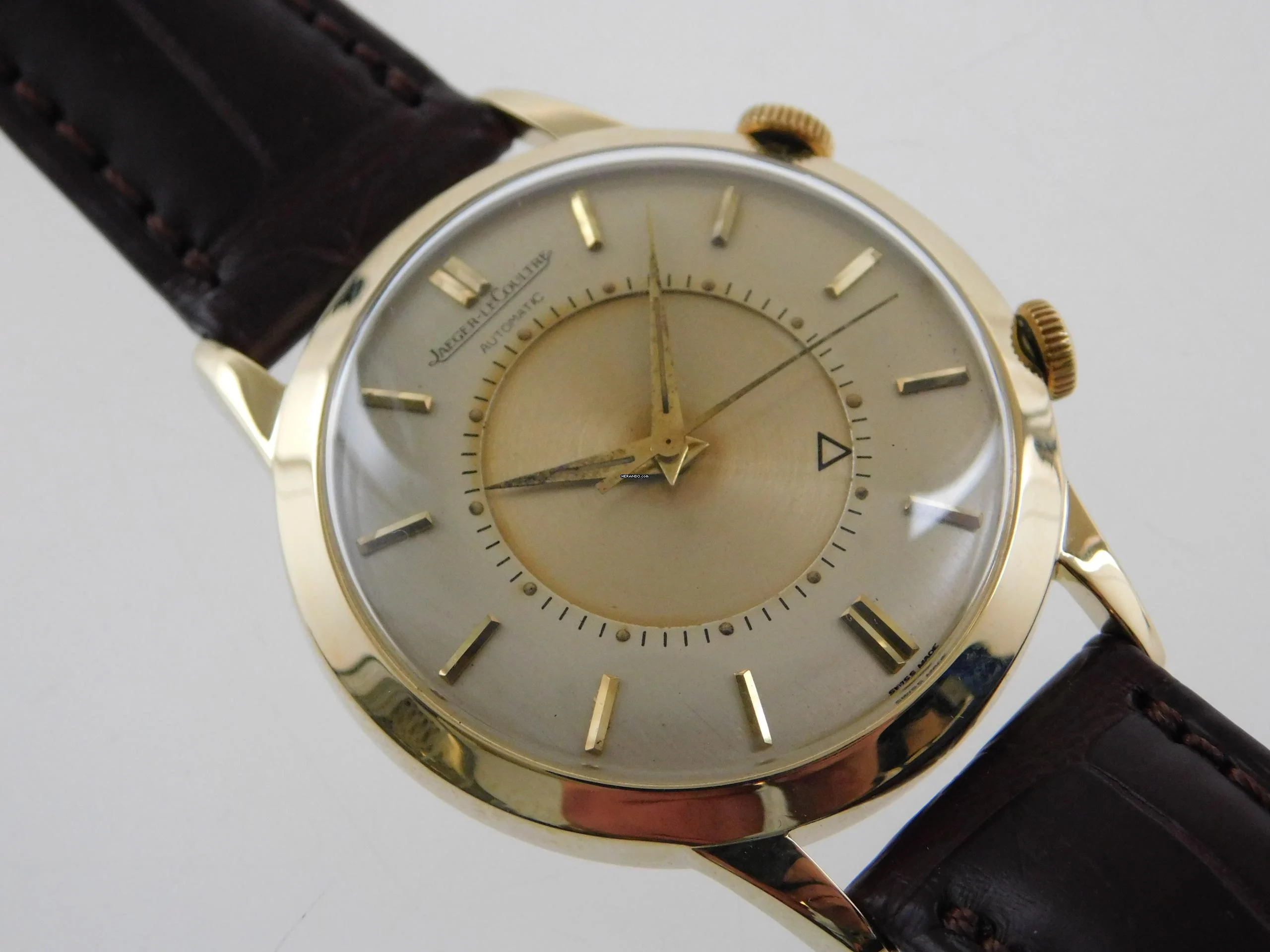  Jaeger-LeCoultre Memovox 18 Karat Gelbgold Memovox Alarm Jumbo 37 mm Herrenuhr Kaliber P815 im original Zustand </h1> 