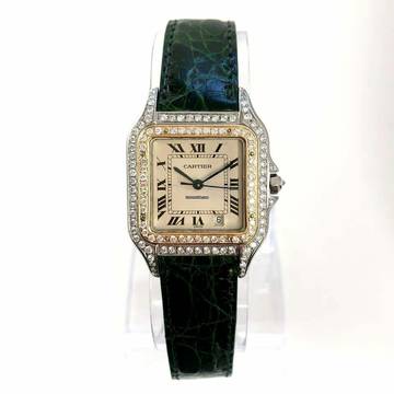  Cartier Panthère 27mm Quartz 2 Tone 1.4TCW DIAMOND Watch </h1> 