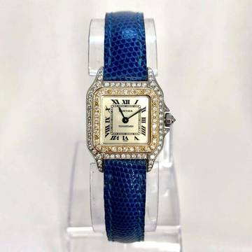  Cartier Panthère 23mm Quartz 2 Tone 0.47TCW DIAMOND Watch </h1> 