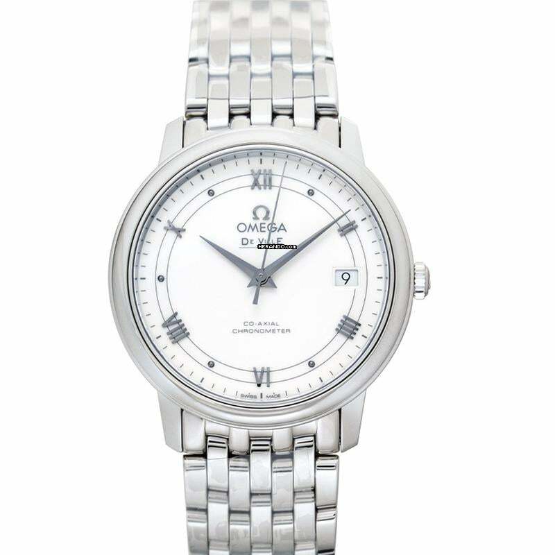 Omega De Ville Prestige 424.10.37.20.04.001 - De Ville Automatic White Dial Stainless Steel Unisex Watch </h1>