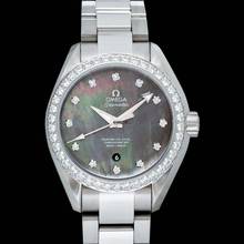 Thumbnail von Omega Seamaster Aqua Terra 231.15.34.20.57.001 - Seamaster Automatic Mother of pearl Dial Stainless Steel Ladies Watc </h1>