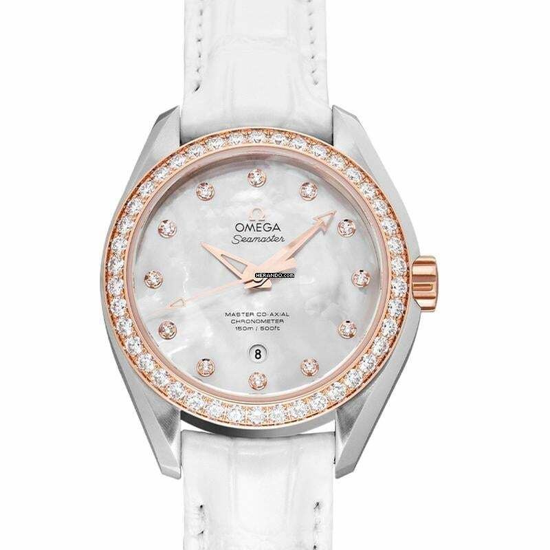 Omega Seamaster Aqua Terra 231.28.34.20.55.003 - Seamaster Automatic Mother of pearl Dial Stainless Steel Ladies Watc </h1>