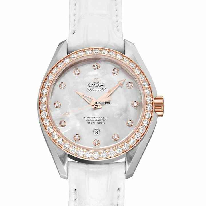  Omega Seamaster Aqua Terra 231.28.34.20.55.003 - Seamaster Automatic Mother of pearl Dial Stainless Steel Ladies Watc </h1> 
