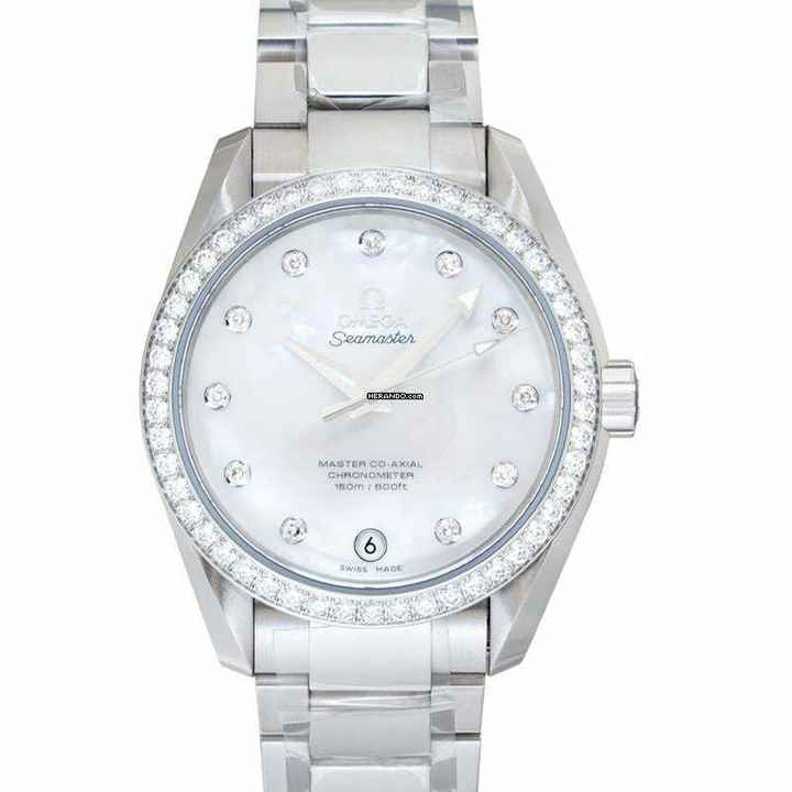  Omega Seamaster Aqua Terra 231.15.39.21.55.001 - Seamaster Automatic Mother of pearl Dial Stainless Steel Ladies Watc </h1> 