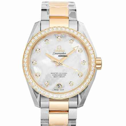  Omega Seamaster Aqua Terra 231.25.39.21.55.002 - Seamaster Automatic Mother of pearl Dial Stainless Steel Ladies Watc </h1> 
