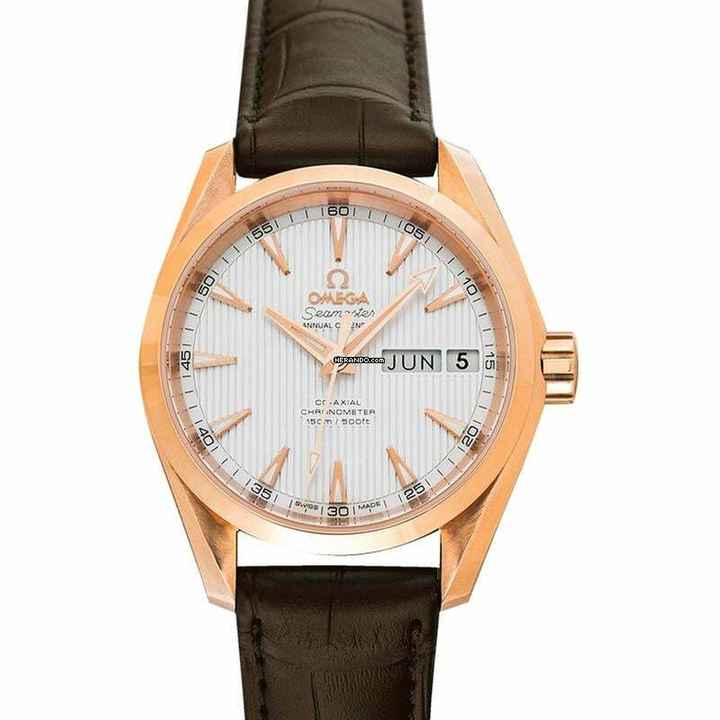  Omega Seamaster Aqua Terra 231.53.39.22.02.001 - Seamaster Automatic Silver Dial 18kt Rose Gold Men's Watch </h1> 