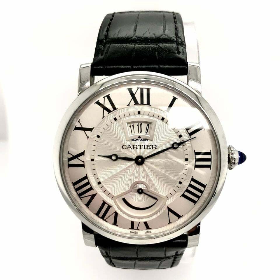  Cartier Rotonde de Cartier Calendar Aperture & Power Reserve 40mm Automatic Steel Watch </h1> 