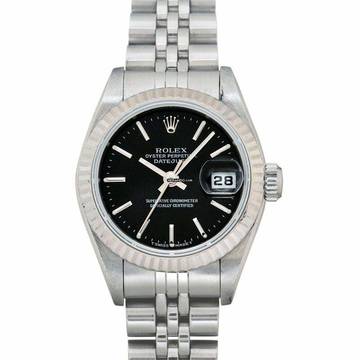  Rolex Lady-Datejust 69174 Black - Lady Datejust Automatic Black Dial Stainless Steel Ladies Watch </h1> 